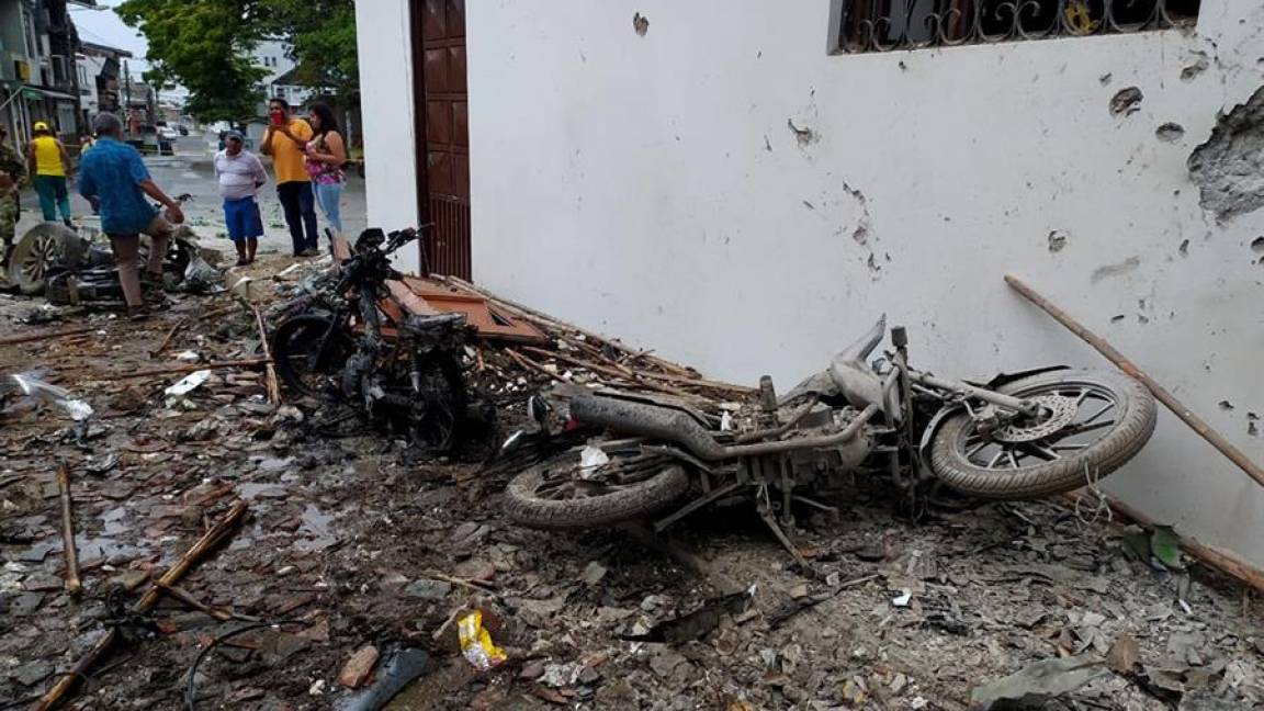 $!Explosión de un coche bomba en Colombia deja 43 heridos