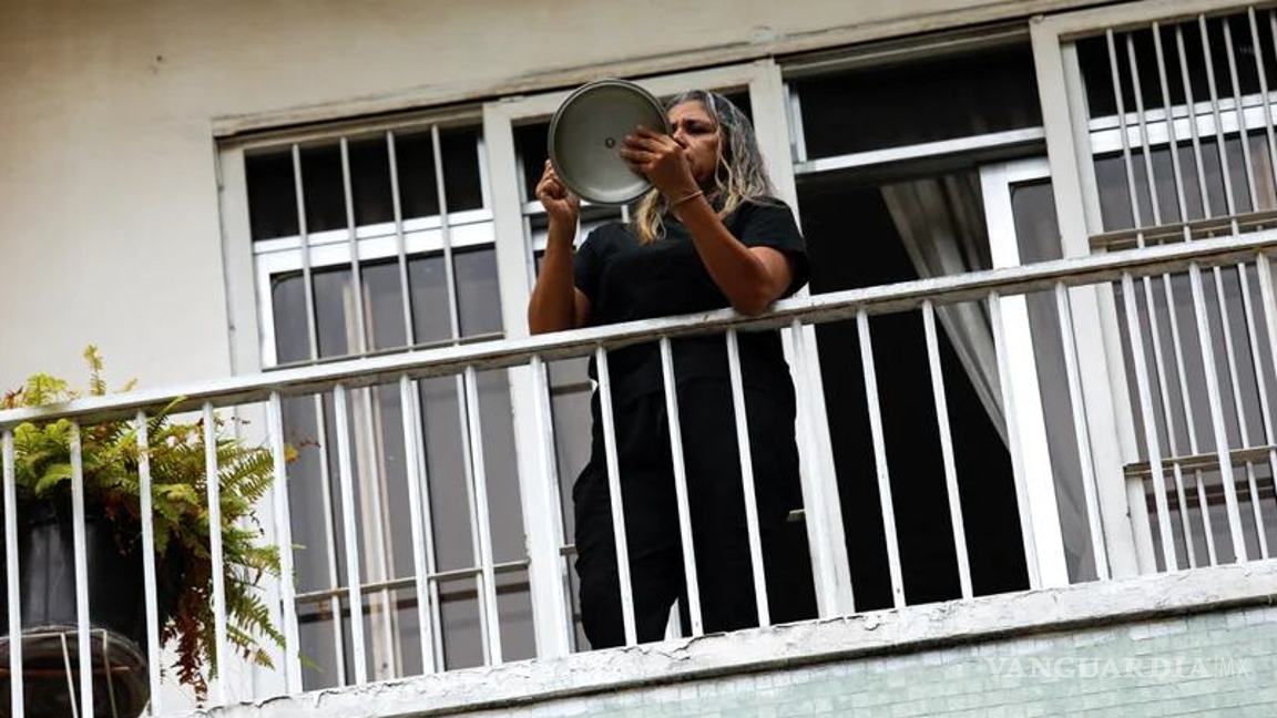 $!El presidente electo en Venezuela es Edmundo González, afirma Machado; protestan con cacerolazos en Caracas