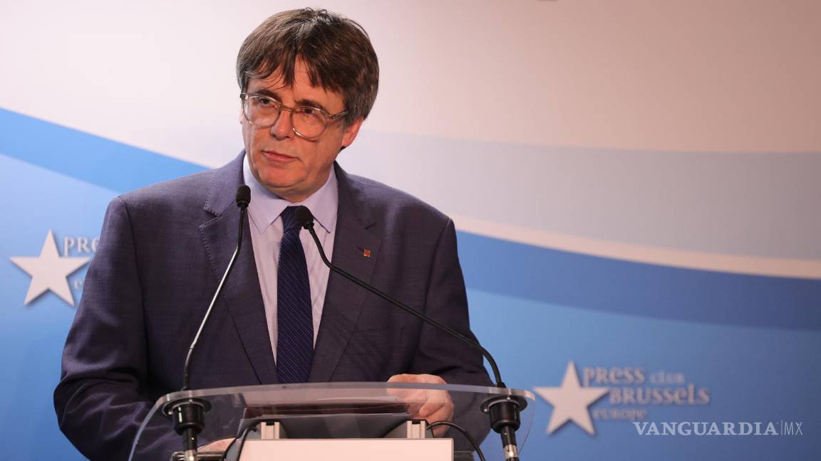 $!El eurodiputado Carles Puigdemont ofrece una rueda de prensa en Bruselas, Bélgica, el 9 de noviembre de 2023.