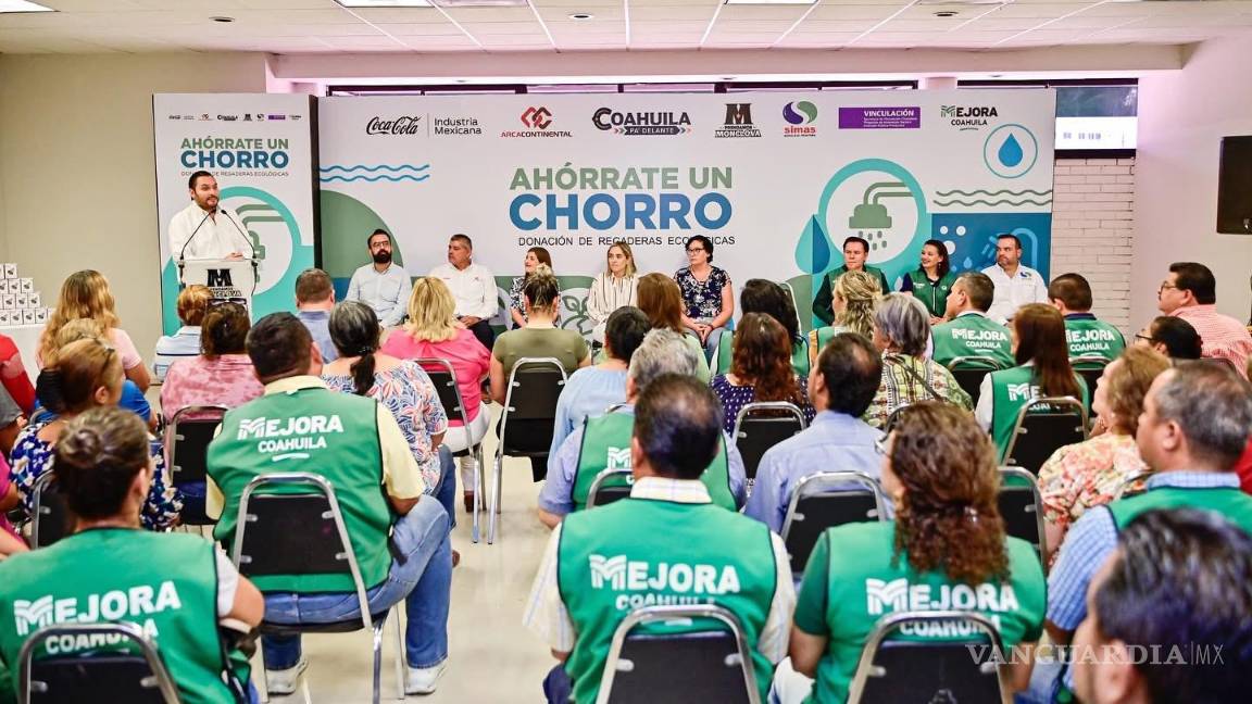 Promueven uso responsable del agua en Monclova con regaderas ecológicas