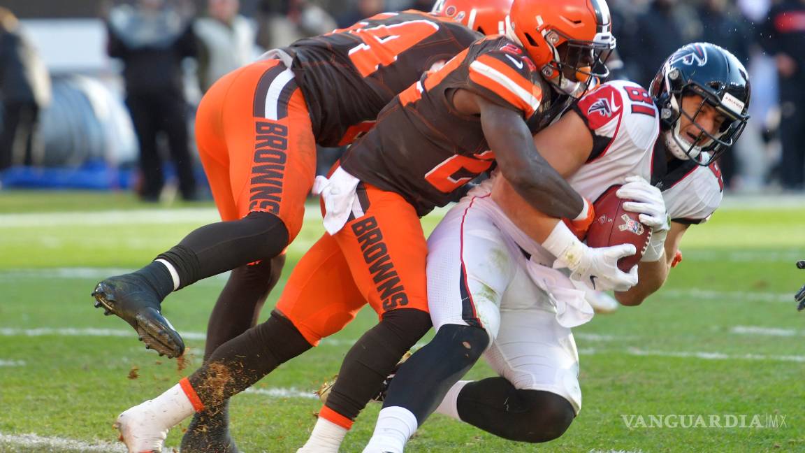 $!Mayfield y los Browns neutralizan a los Falcons y sacan un inesperado triunfo