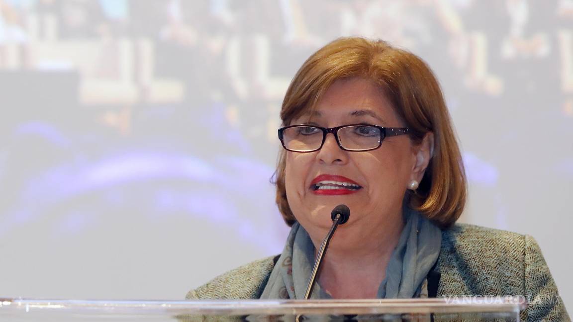 $!La directora del Encuentro Mundial de Valores, María Cristina González Parás, participa durante una conferencia de prensa en Ciudad de México (México).