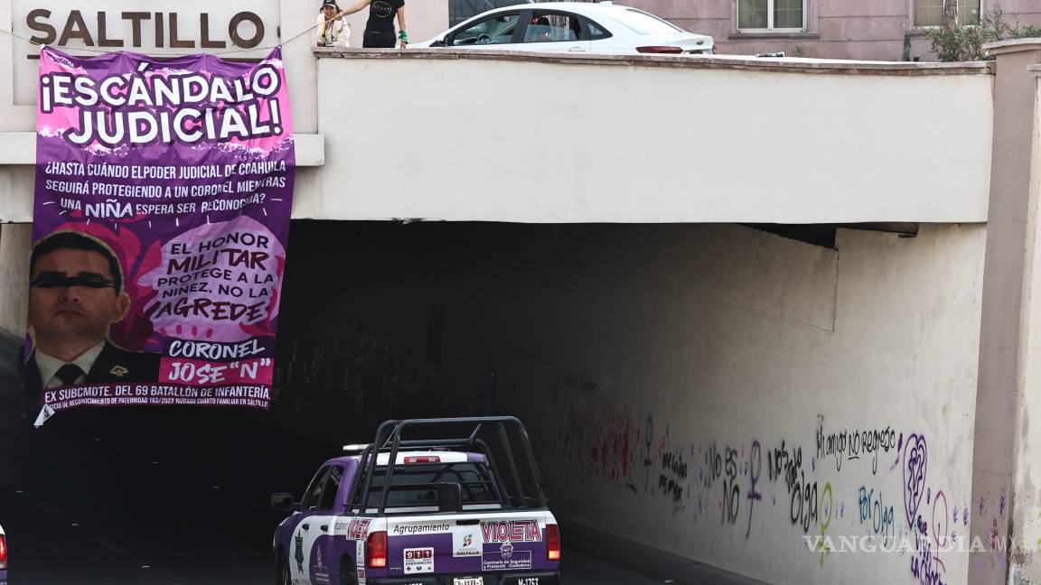 $!Patrullas de la Policía Violeta resguardaron al contingente.