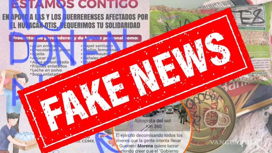 ‘¡No donen!’ Crecen fake news sobre robo de víveres enviados a Acapulco; Sedena y Cruz Roja desmiente rumores