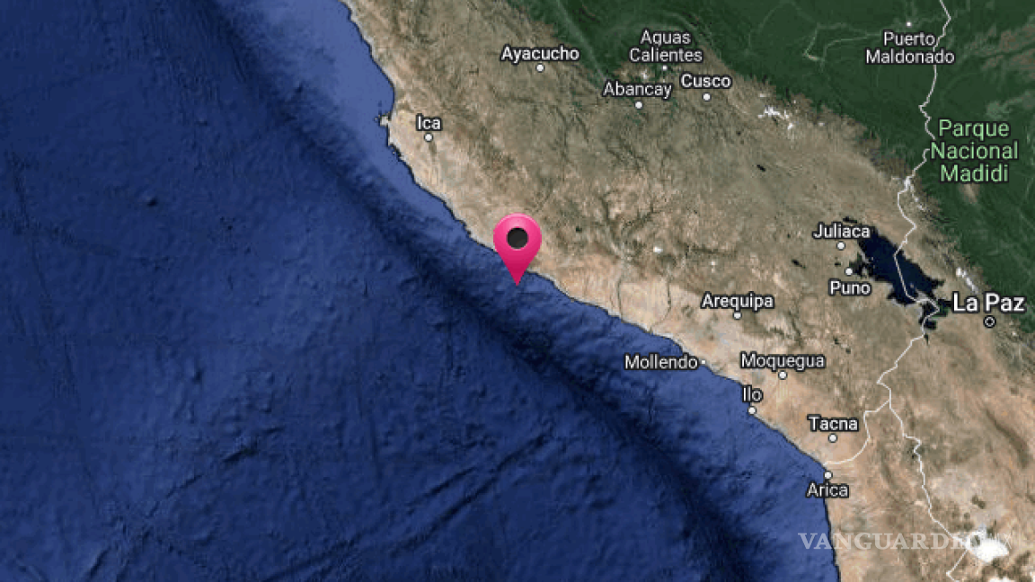 Sacude sismo de magnitud 6.3 a Perú; no reportan daños