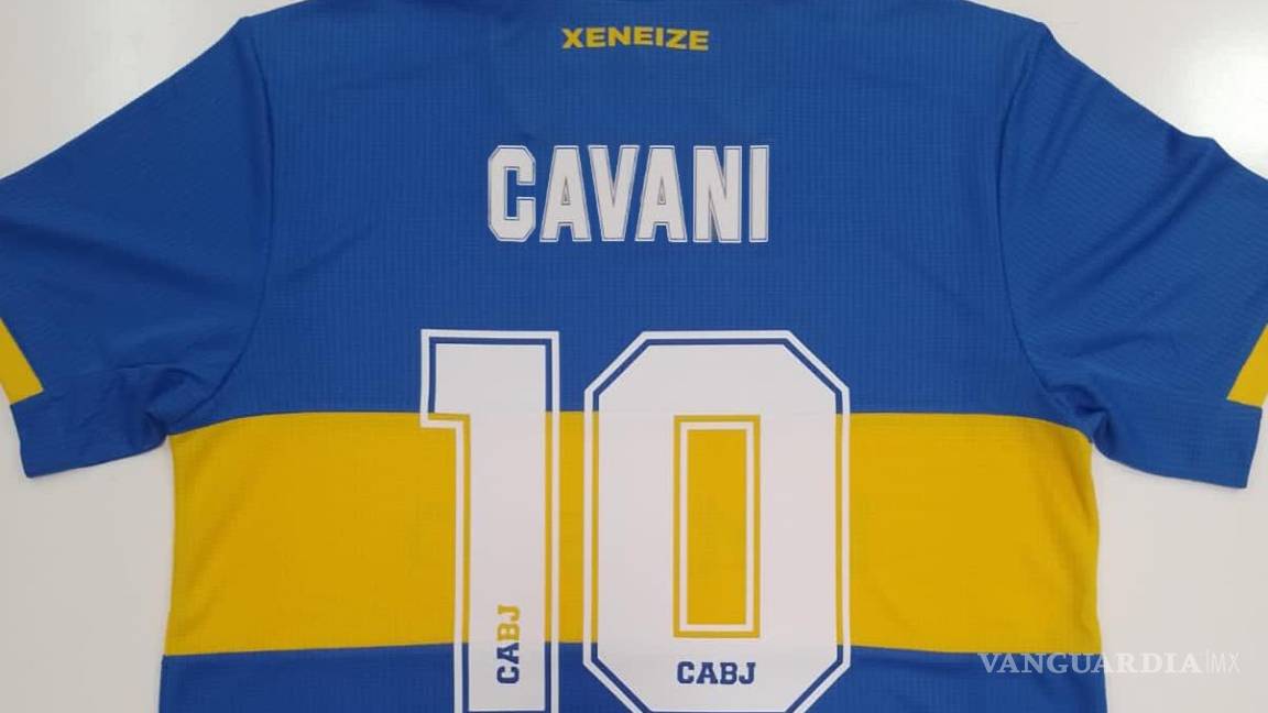Con el ‘10’ en la espalda, llega Edinson Cavani a Boca Juniors