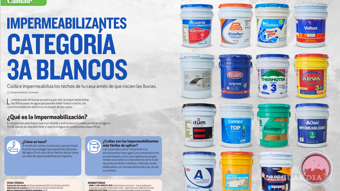 $!Acuario, Thermotek o Comex... ¿Cuál es el mejor impermeabilizante para no tener goteras en esta temporada de huracanes?
