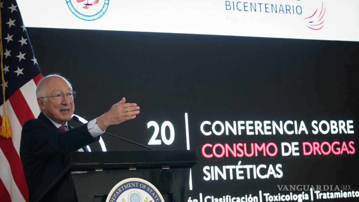 $!Kenneth Lee Salazar (Ken Salazar), embajador de los Estados Unidos encabezó el Conferencia sobre Uso de drogas sintéticas que se llevó a cabo en CDMX.