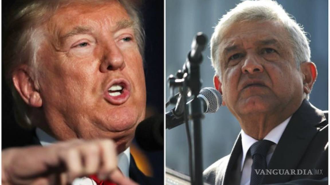 $!¿AMLO tira dardo a Trump?; nadie nos va a amenazar con militarizar la frontera, afirma