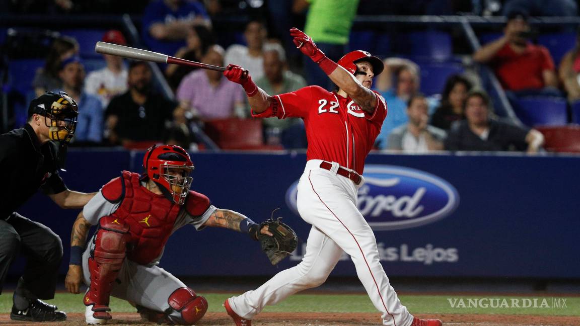 $!Los Rojos vencen a los Cardenales en el regreso de las Grandes Ligas en el Estadio Monterrey