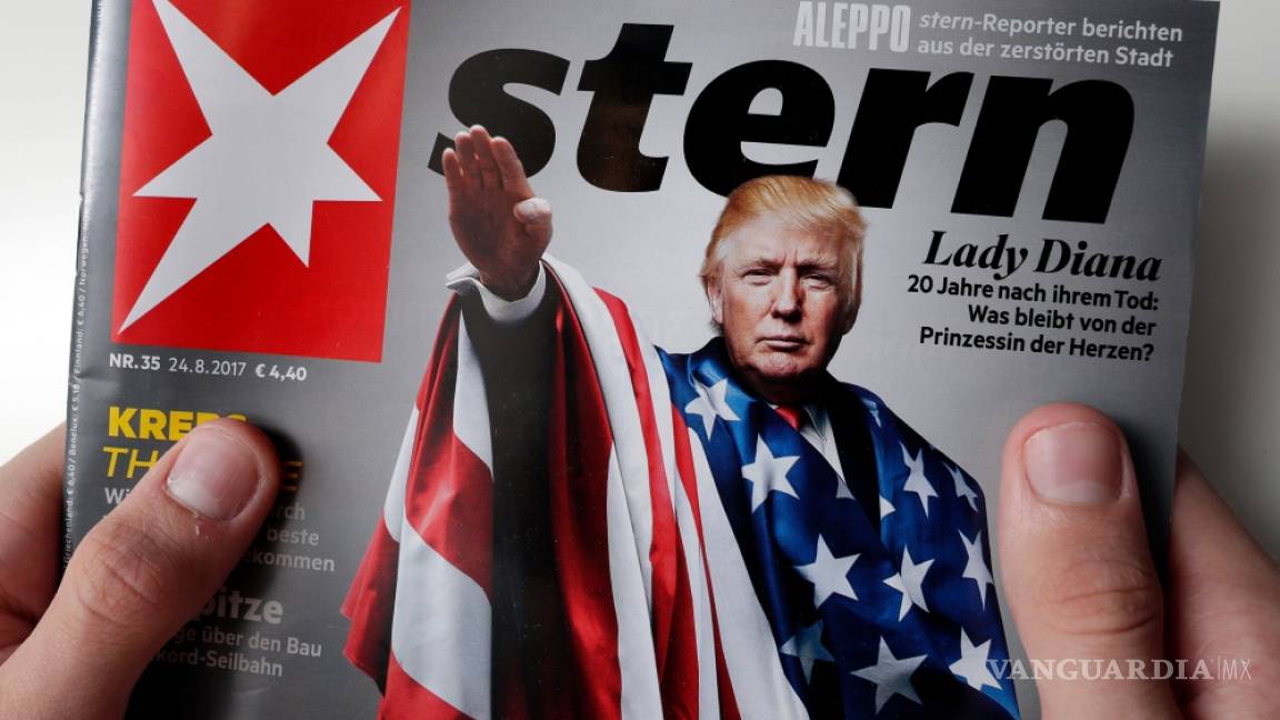 Revista alemana publica foto de Trump haciendo saludo nazi