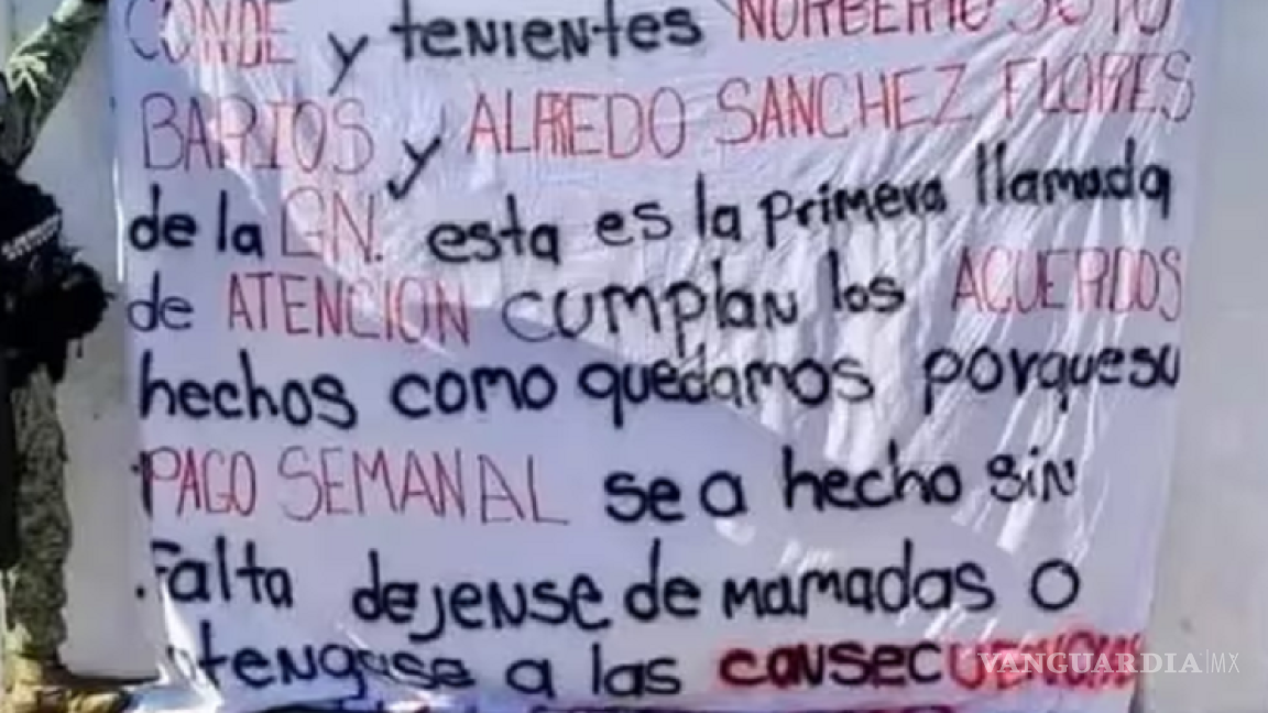 “Cumplan los acuerdos”, Los Chapitos amenazan a la Guardia Nacional en Sonora