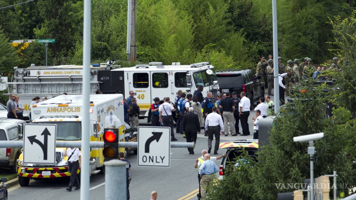 Se registra tiroteo en periódico de Maryland; reportan al menos cinco muertos