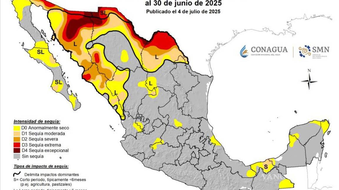 $!Coahuila tiene una de las cuatro zonas que reportan un largo periodo bajo sequía; el caso extremo es Ocampo.