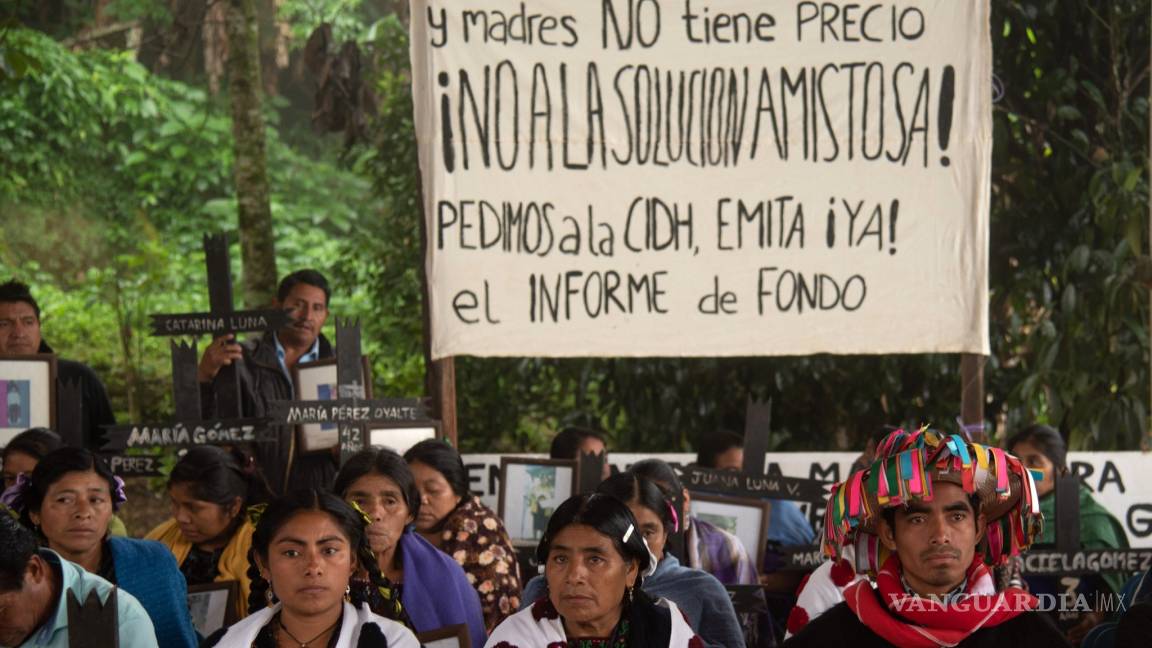 Supervivientes de Acteal exigen a la CIDH que determine si se violaron los derechos humanos