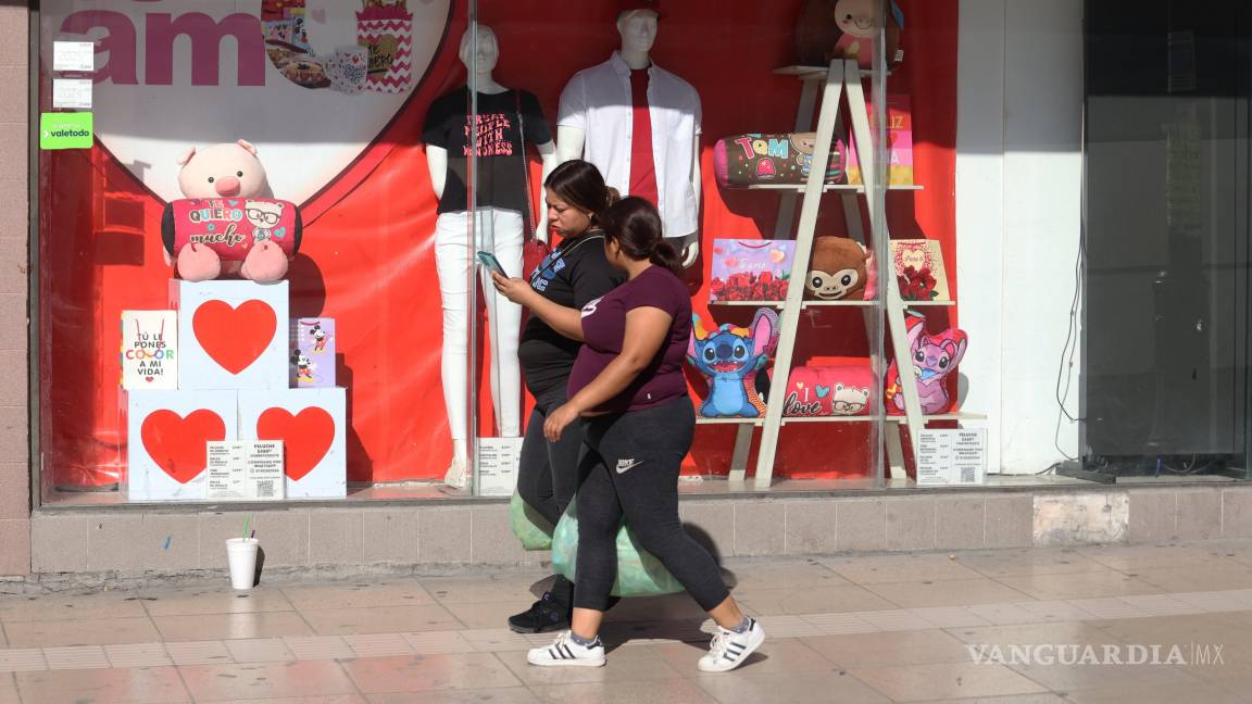 Saltillo: Repuntan ventas en comercio por San Valentín; esperan derrama de 25 mdp