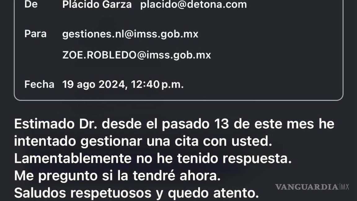 $!Plácido Garza detona el resultado de una investigación periodística al interior del Seguro Social.