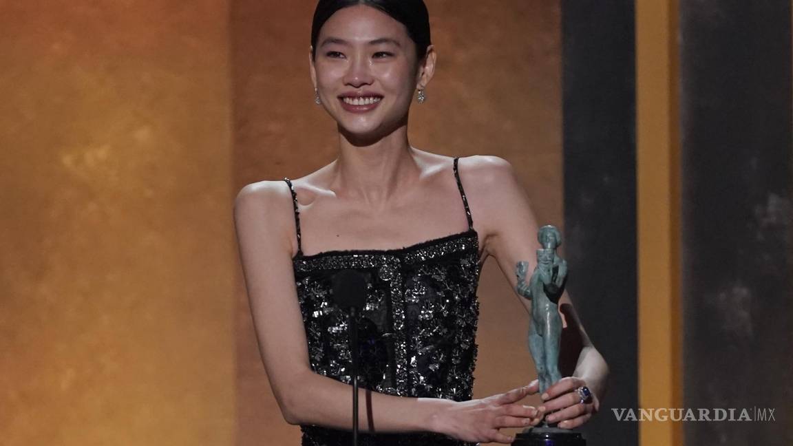 $!Jung Ho-yeon recibió el Premio SAG a la Mejor Actriz en una serie de drama, por El Juego del Calamar”.