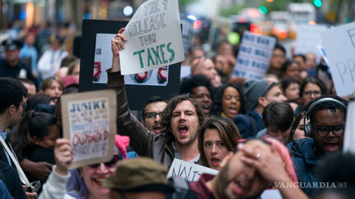 $!"Nueva York te odia", así recibieron a Donald Trump en su ciudad natal