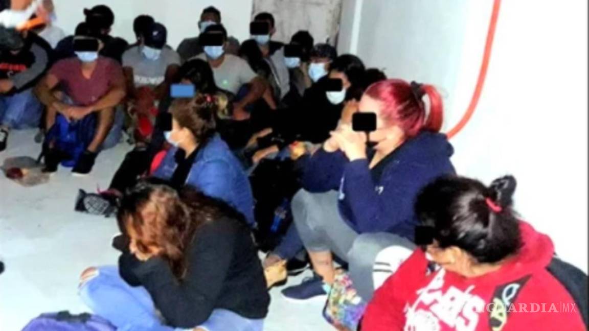 Encuentran a 53 migrantes en NL llevaban 3 días hacinados y sin comer