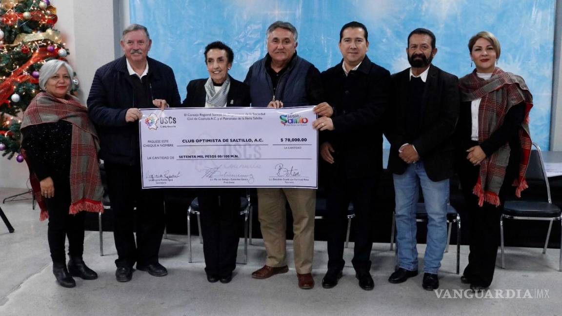 Entrega patronato de la Feria Saltillo más de 3.6 mdp para organismos de la sociedad civil