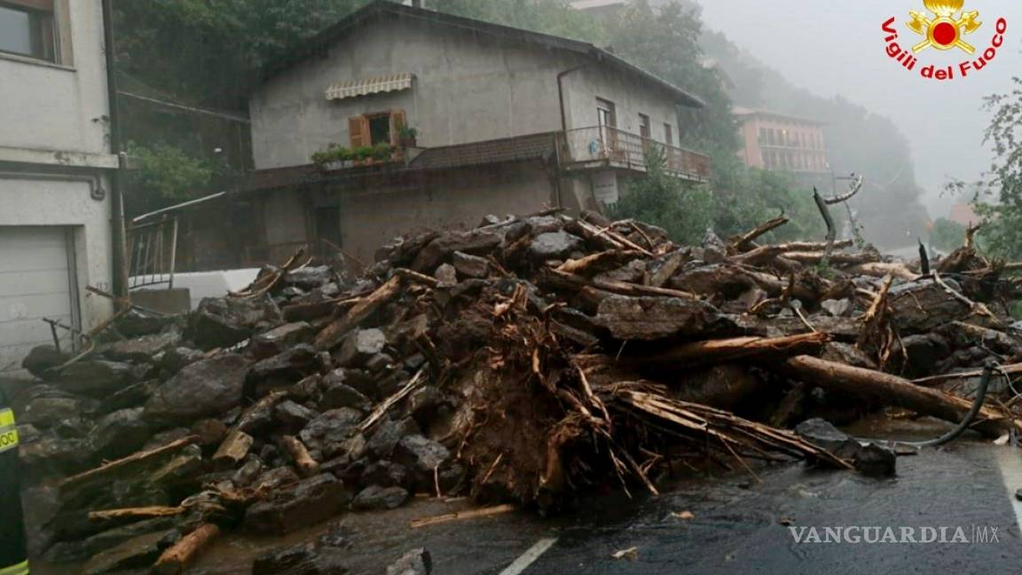 Norte de Italia es vapuleada por fenómenos meteorológicos extremos