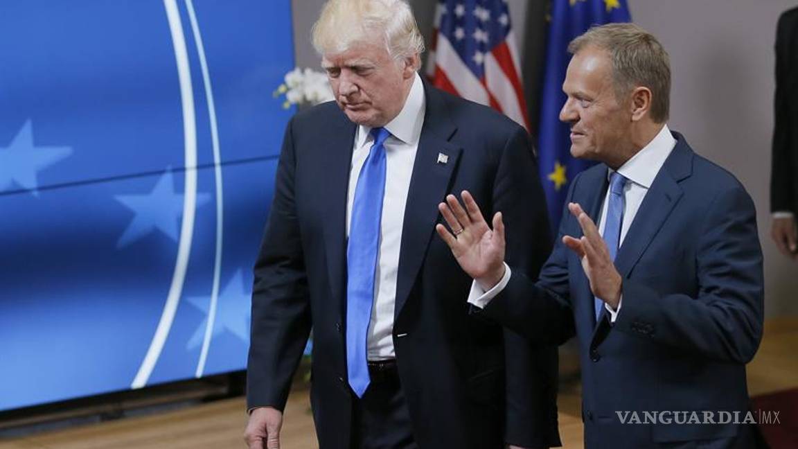 $!Discrepan Donald Trump y la UE&nbsp;sobre Rusia, clima y comercio