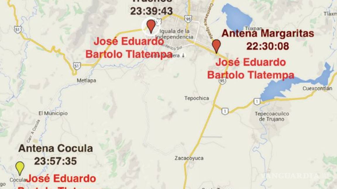 $!Los teléfonos de normalistas, activos días después del ataque en Iguala