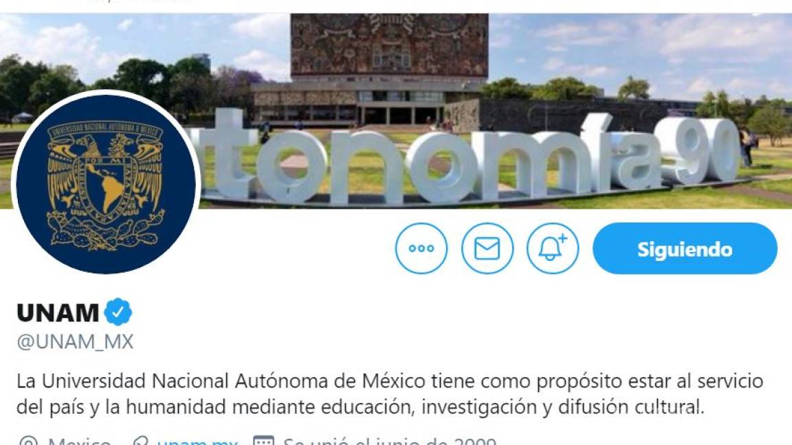 Es la UNAM la universidad más seguida en Twitter, a nivel mundial