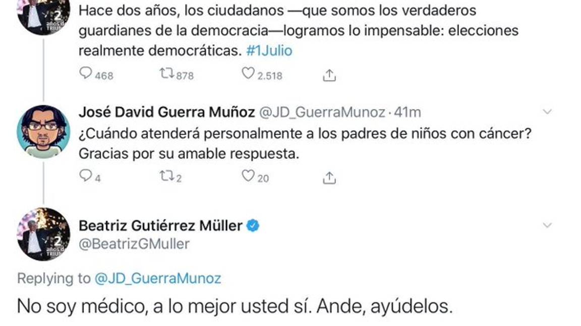 $!Padres de niños con cáncer exigen disculpa de Beatriz Gutiérrez y medicamentos