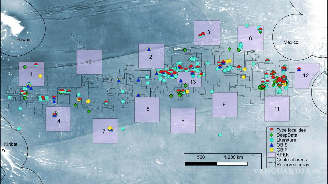 $!Áreas de Especial Interés Ambiental (APEIs) y las áreas de contrato minero de exploración, tanto activas como reservadas.
