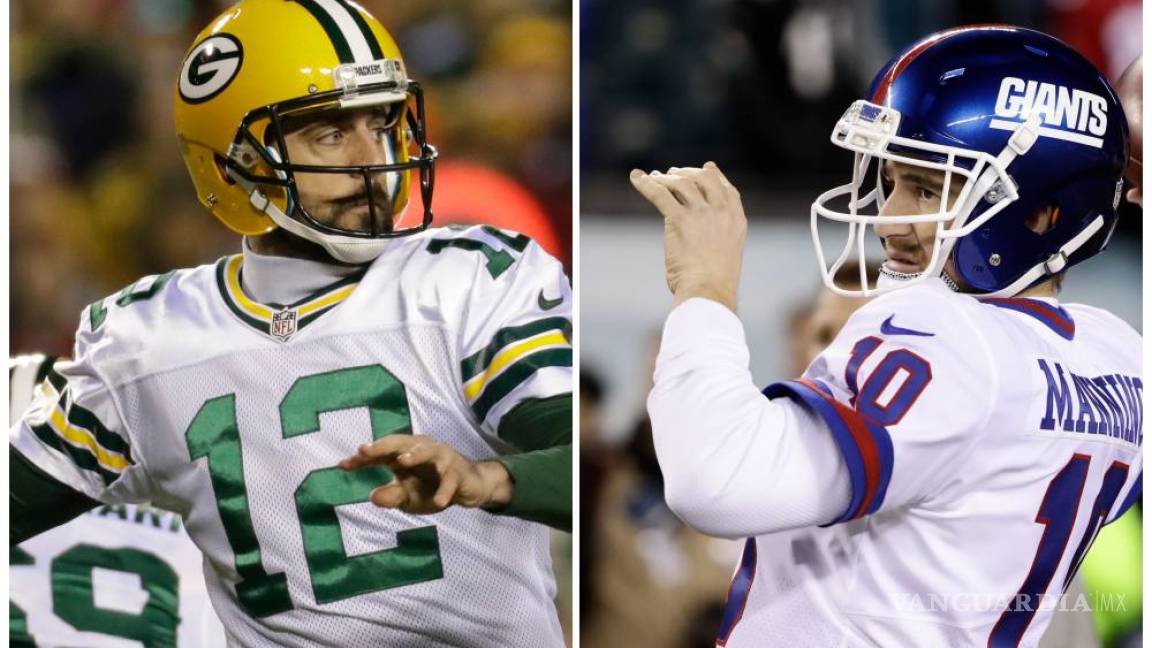 Rodgers vs. Manning, un duelo de gigantes en el inicio de playoffs de la NFL
