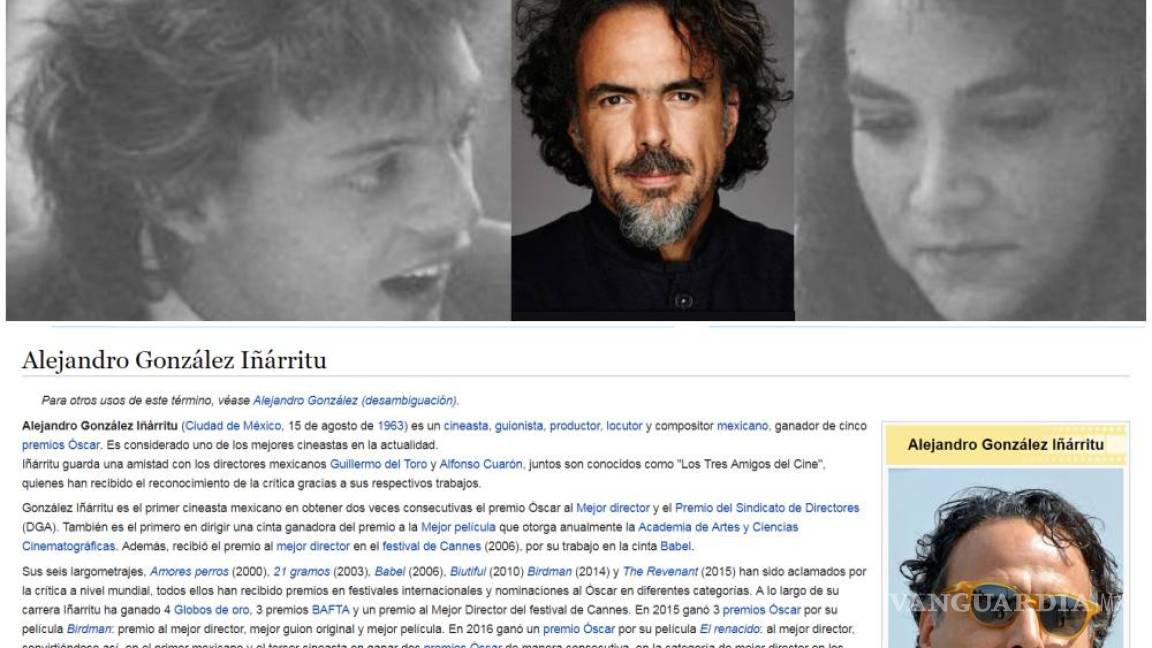 Por serie de Luis Miguel Wikipedia cambia biografía de Alejandro González Iñárritu