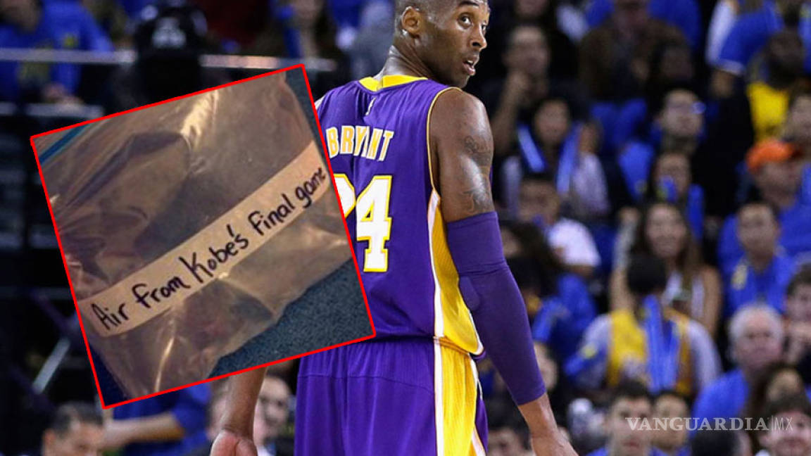 Pagan 15 mil dólares por una bolsa con aire del último partido de Kobe Bryant