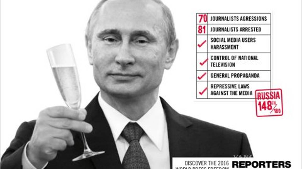 $!Los países que se 'jactan' de limitar la libertad de prensa según RSF