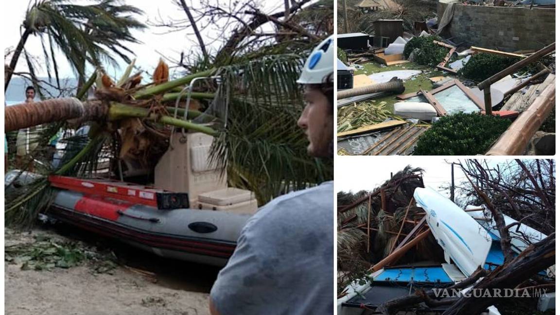 $!"Irma"&nbsp;destroza la isla privada de empresario Richard Branson