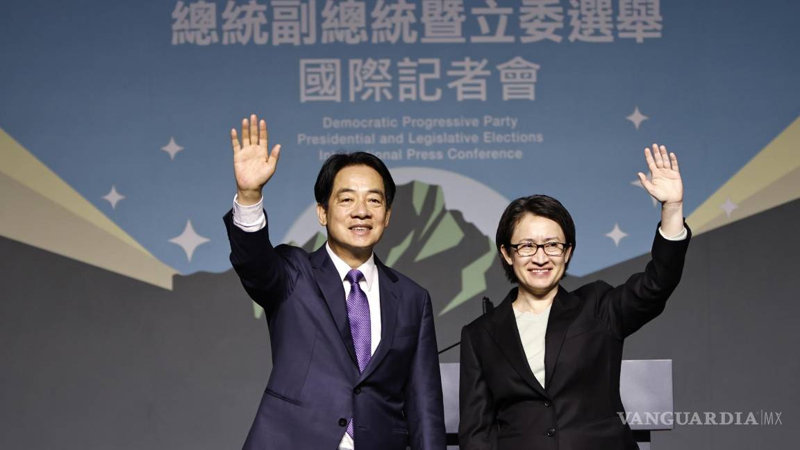 $!Gana Lai Ching-te las elecciones de Taiwan; EU se opone a independencia