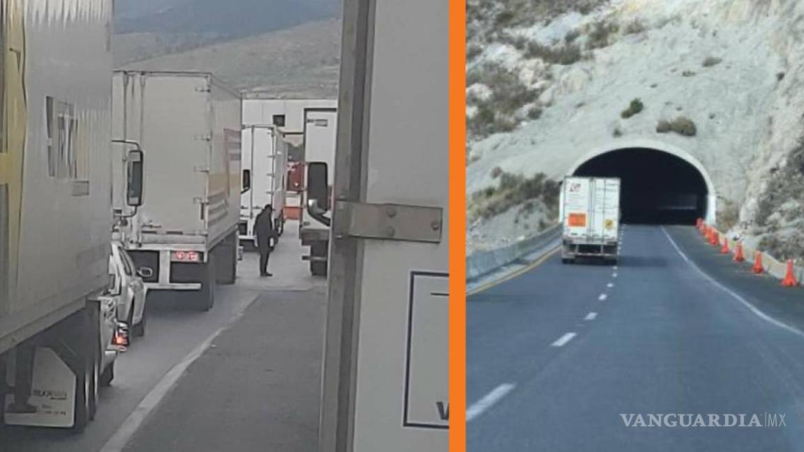 Reportan tráfico detenido en Los Chorros tras accidente en carretera Matehuala-Saltillo