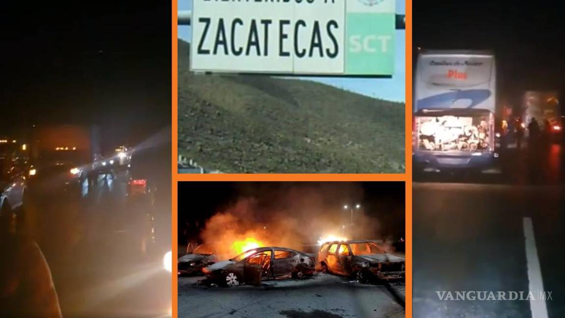 Conductores quedan detenidos por más de 8 horas en la Saltillo-Zacatecas por ‘narco-bloqueos’ (video)