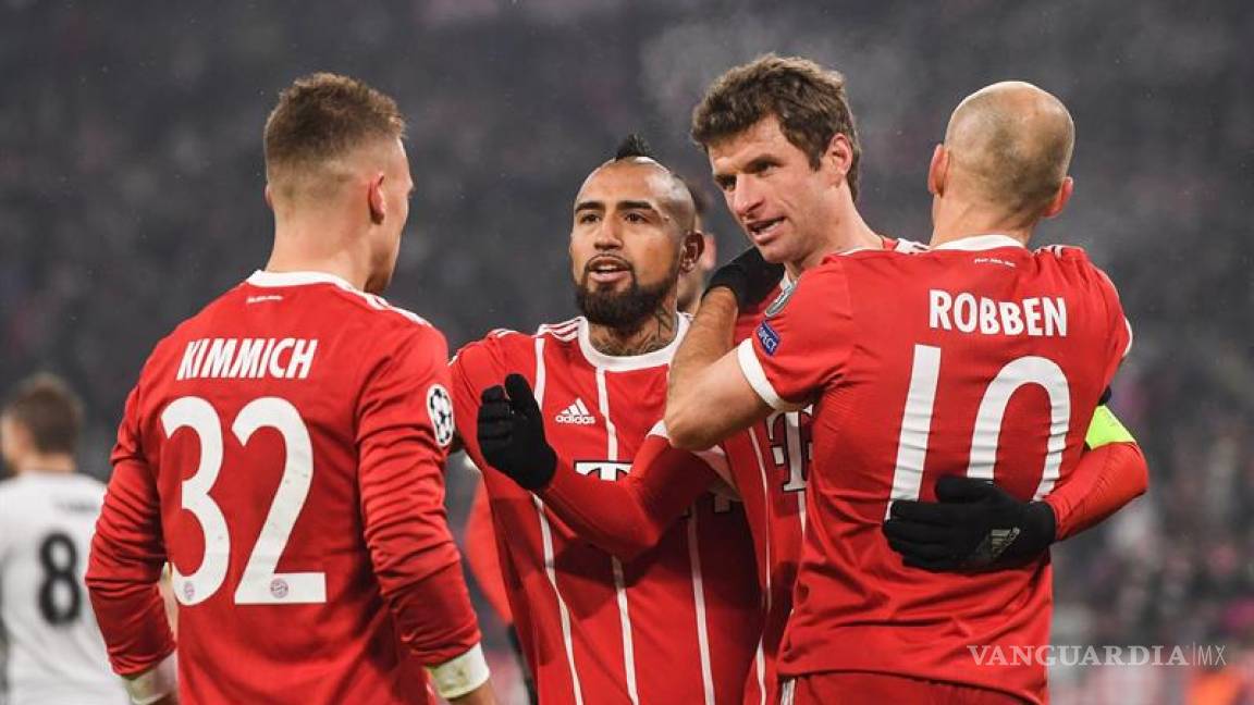 Bayern Munich le pasó por encima al Besiktas y se enfila a los Cuartos en Champions