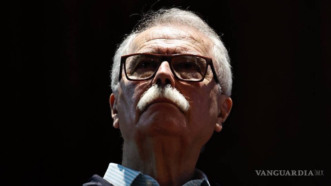 $!El representante del Comité 1968, Félix Hernández Gamundi, durante la presentación del informe ‘Verdades innegables. Por un México sin impunidad’.