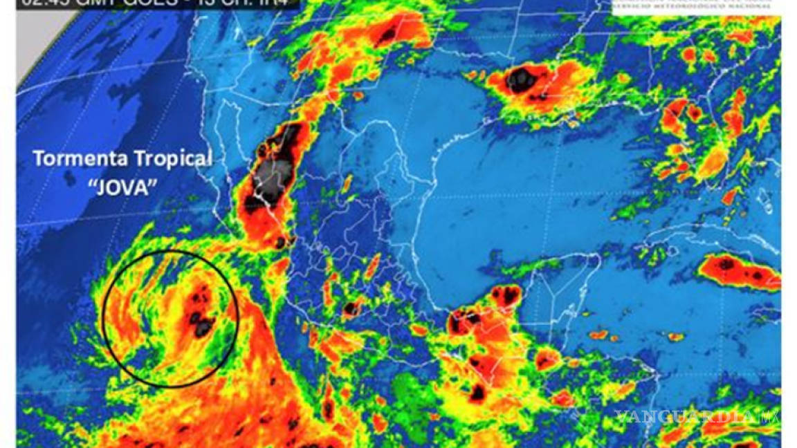 Se forma tormenta tropical Jova frente a oeste de México