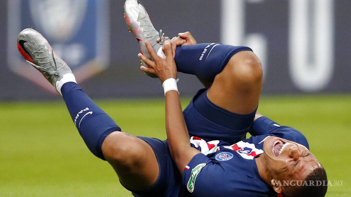 Mbappé está en duda para la Champions al sufrir esquince en su tobillo