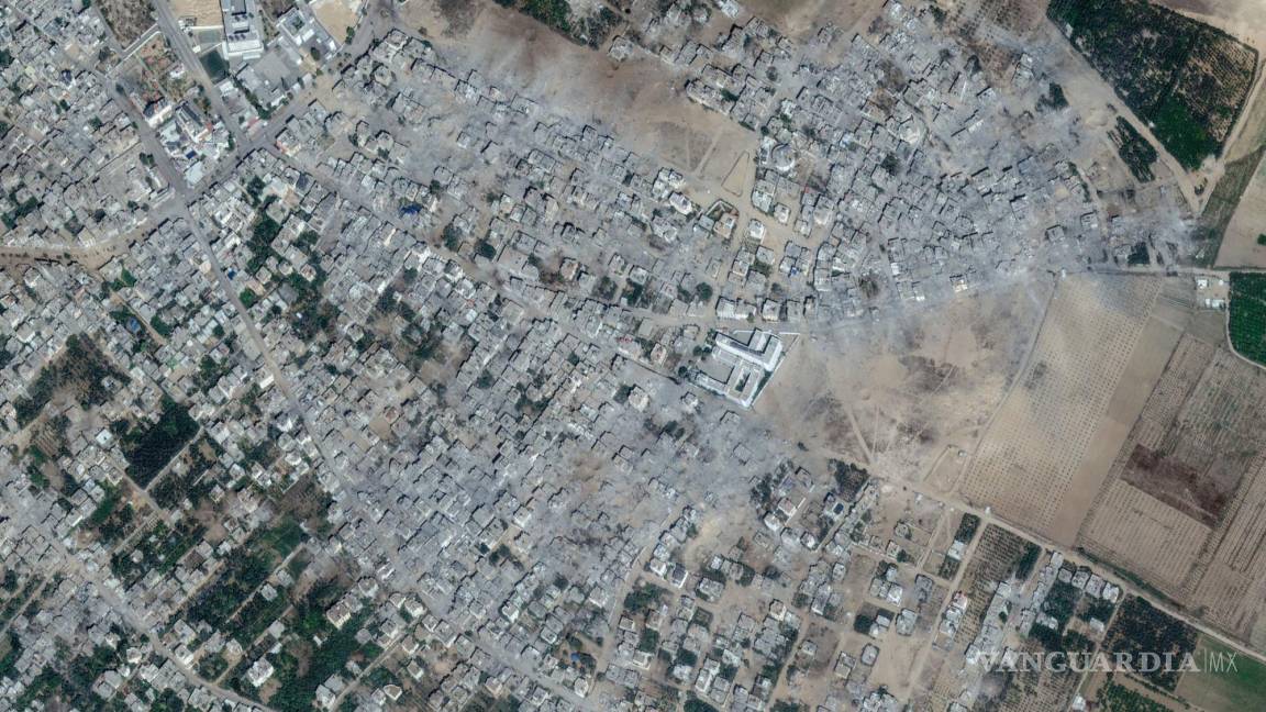 Así se ve la Franja de Gaza desde el espacio, luce como un terreno baldío
