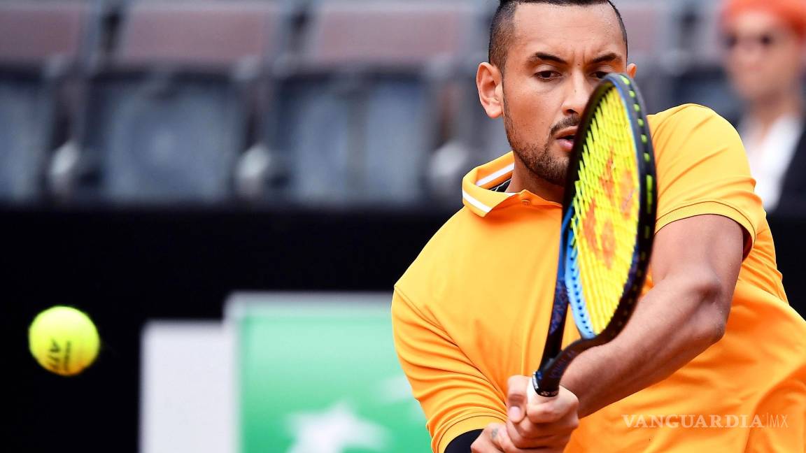 $!Nick Kyrgios se descontrola y es expulsado del Masters 1000 de Roma por arrojar una silla al campo