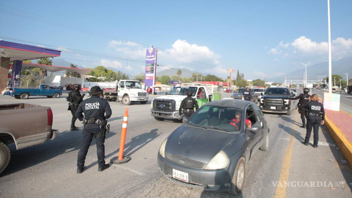 Mantiene Gobierno de Coahuila operativos vehiculares de seguridad