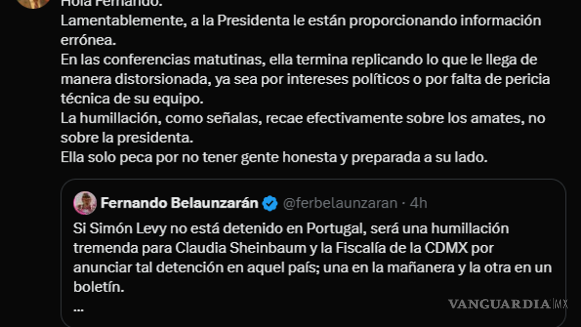 $!Simón Levy: Fiscalía de CDMX confirma que exfuncionario está sujeto a medidas en Portugal