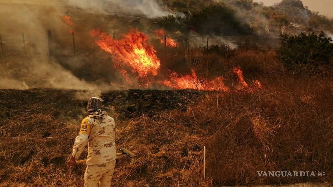 Ejército activa Plan DN-III por motivo de incendios forestales en Baja California