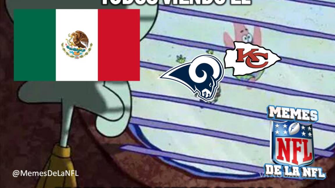 Los memes del juego entre Rams y Chiefs que no se pudo jugar en México