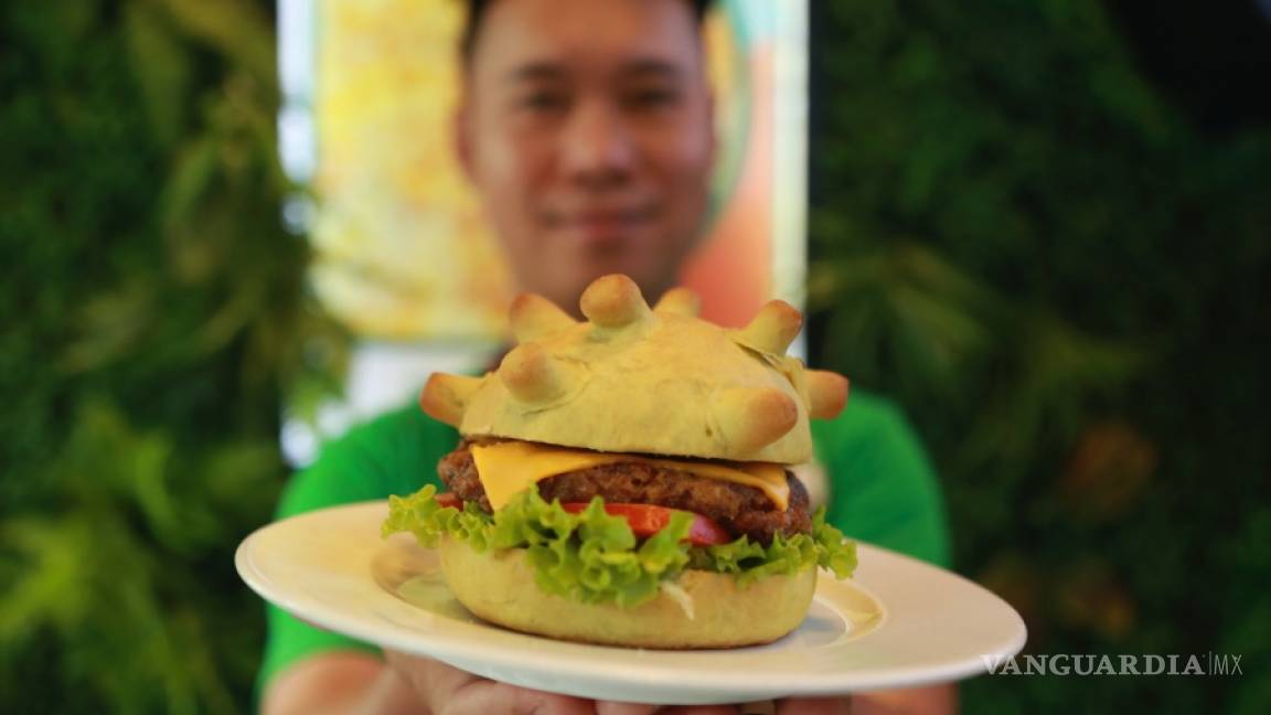 Coronavirus: Crean en Vietnam la “Corona burger” con forma del COVID-19 para combatir el miedo a la epidemia